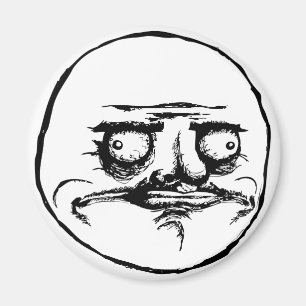 ich gusta Gesichtsrasereigesicht meme Spaß lol Magnet