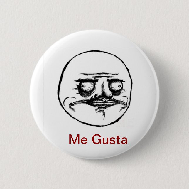 Ich Gusta Knopf Button (Vorderseite)