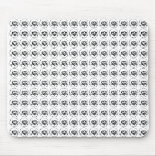 Ich Gusta Muster Mousepad