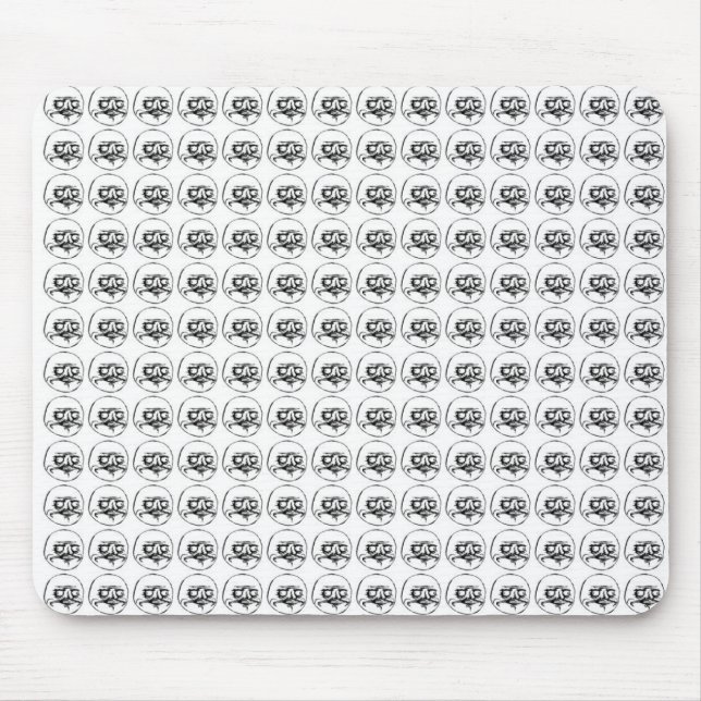 Ich Gusta Muster Mousepad (Vorne)