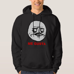 Ich Gusta Raserei-Gesicht Meme Hoodie