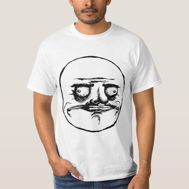 Ich Gusta Raserei-Gesicht Meme T-Shirt (Vorderseite)