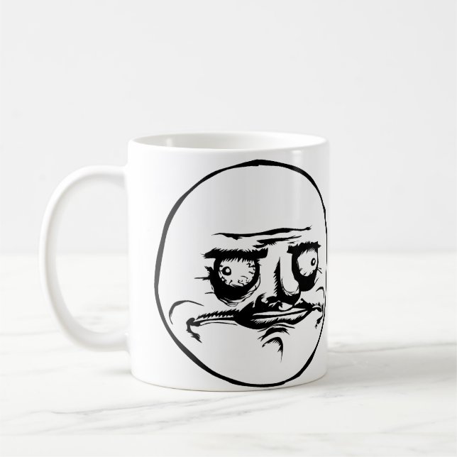 Ich Gusta stelle Meme gegenüber Kaffeetasse (Links)