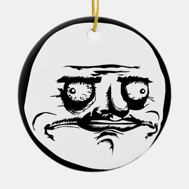 Ich Gusta stelle Meme gegenüber Keramik Ornament (Vorne)