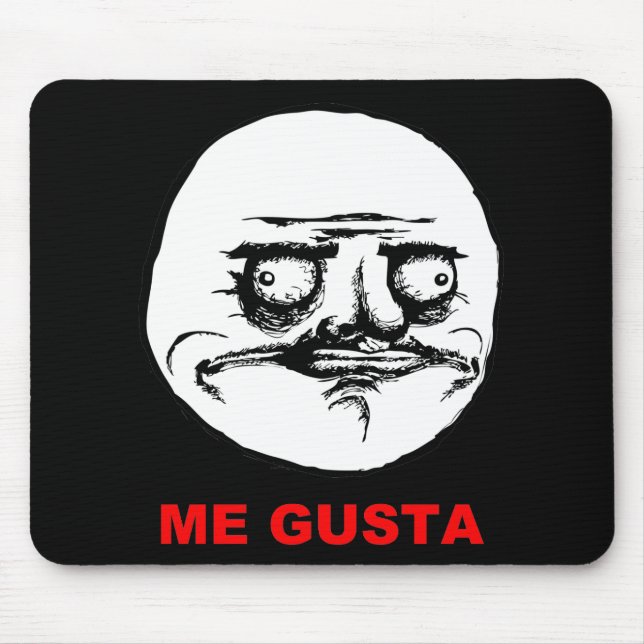 Ich Gusta (Text) Mousepad (Vorne)