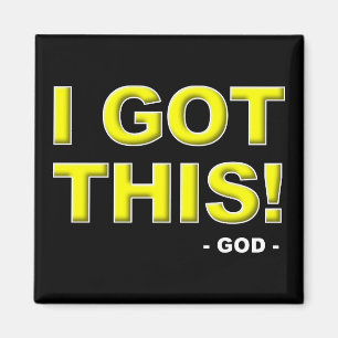 Ich hab das Gott ist in Kontrolle Christlicher Mag Magnet