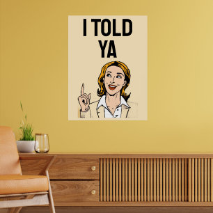 Ich-hab-sie-gewarnt-Plakat Poster