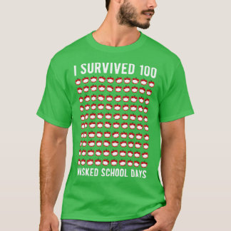 Ich habe 100 maskierte Schultage V überlebt T-Shirt