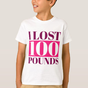 Ich habe 100 Pfund verloren, Gewichtsverlust Motiv T-Shirt
