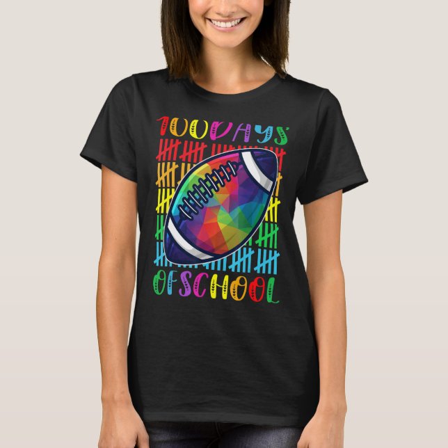 Ich habe 100. Schulfußball für den Studen angerufe T-Shirt (Vorderseite)