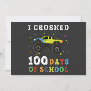 Ich habe 100 Schultage geschafft Einladung