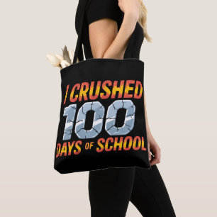 Ich habe 100 Schultage geschafft Tasche