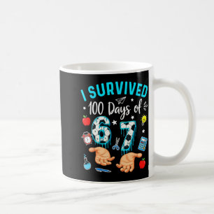 Ich habe 100 Tage des 67 Fußball 100. Tag der Schu Kaffeetasse