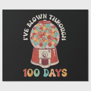 Ich habe 100 Tage durchlebt Geschenkpapier
