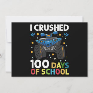 Ich habe 100 Tage Schul-Monstertruck-Jungs zerquet Einladung