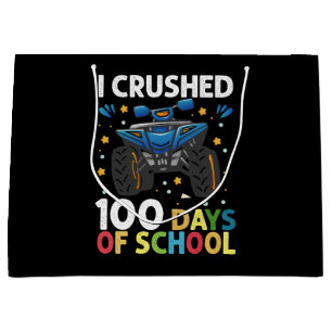 Ich habe 100 Tage Schul-Monstertruck-Jungs zerquet Große Geschenktüte