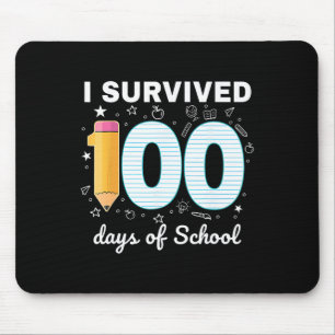 Ich habe 100 Tage Schule überlebt Schüler Lehrer 1 Mousepad