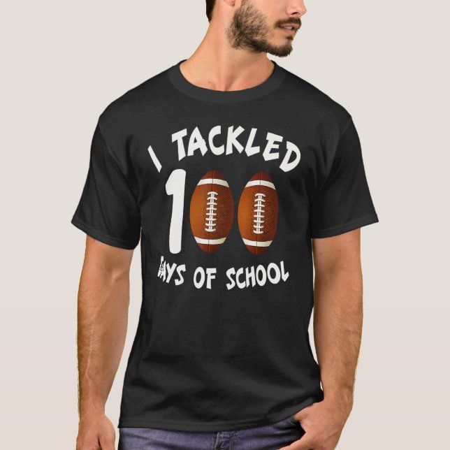 Ich habe 100 Tage Schulfußball 100. T-Shirt (Vorderseite)