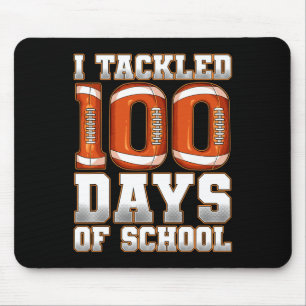 Ich habe 100 Tage Schulfußball angerufen Mousepad