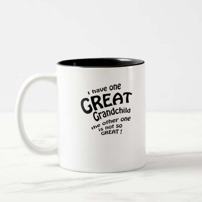 Ich habe 1 Urenkel Zweifarbige Tasse (Links)