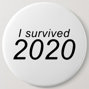 "Ich habe 2020 überlebt" (HELL) Button