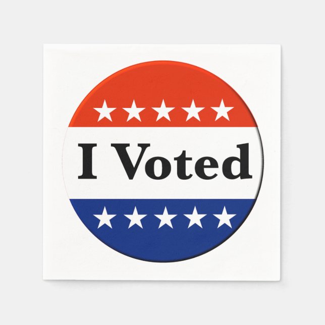 Ich habe 2026 gewählt serviette (Vorderseite)