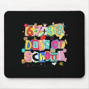 Ich habe 67 + 33 100 Tage Schule Lehrer Schüler üb Mousepad