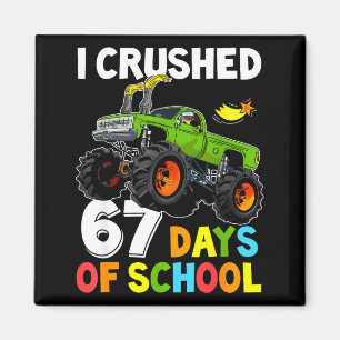 Ich habe 67 Schultage gecrusht Lustiger Six Seven Magnet