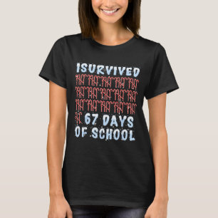 Ich habe 67 Schultage überlebt Weihnachten Zuckers T-Shirt