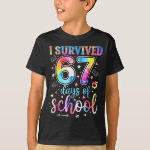 Ich habe 67 Tage Schule überlebt Lustiger 67 Meme  T-Shirt