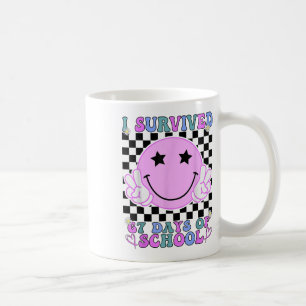 Ich habe 67 Tage Schule überlebt Lustiges 67 Meme Kaffeetasse