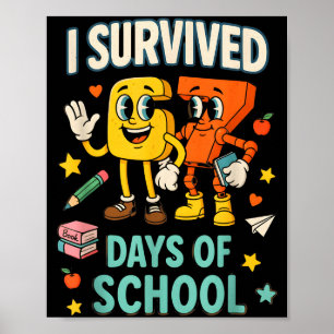 Ich habe 67 Tage Schule überlebt Lustiges 67 Meme Poster