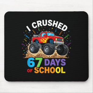 Ich habe 67 Tage Schule zermalmt 67 Meme 6 7 Monst Mousepad