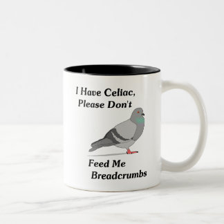 Ich habe abdominales, bitte füttere mir Brotkrumen Zweifarbige Tasse