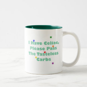 Ich habe abdominales, führe bitte die zweifarbige tasse