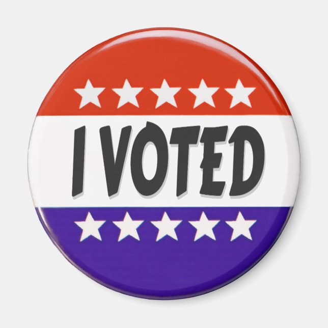 Ich habe abgestimmt magnet (Vorne)