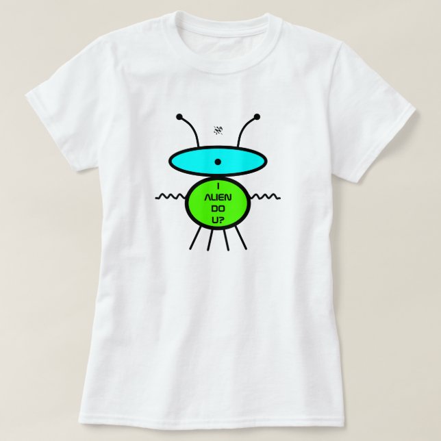 Ich habe Alien, oder? Meet Bernard (Alien sketch)  T-Shirt (Design vorne)