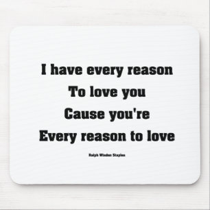Ich habe allen Grund, dich zu Liebe Mousepad
