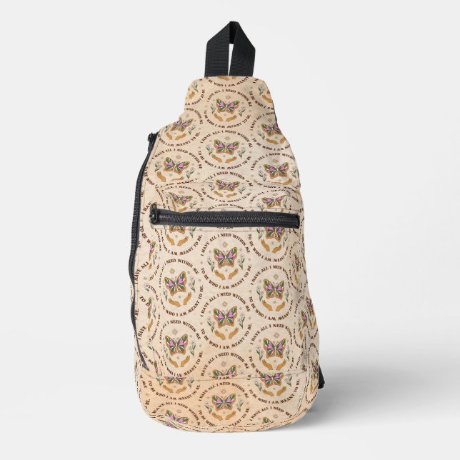 Ich habe alles crossbody bag (Vorderseite)