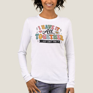 Ich habe alles im Griff Lustiger Bunter Retro-Spru Tri-Blend Shirt
