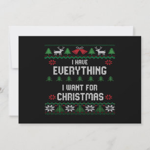 Ich habe alles, was ich zu Weihnachten Gewollt hab Einladung