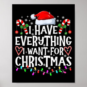 Ich habe alles, was ich zu Weihnachten Gewollt hab Poster