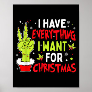 Ich habe alles, was ich zu Weihnachten Gewollt hab Poster