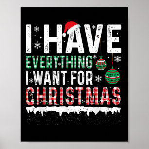 Ich habe alles, was ich zu Weihnachten Gewollt hab Poster