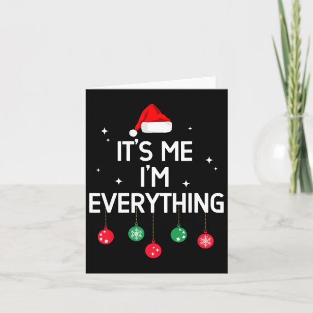 Ich habe alles, was ich zu Weihnachten Gewollt, me Karte (Vorderseite)