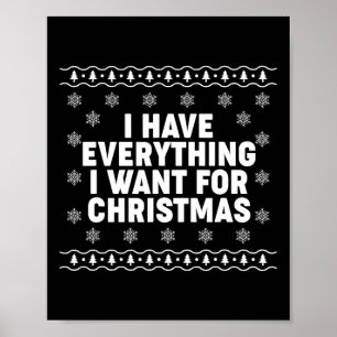 Ich habe alles, was ich zu Weihnachten möchte Matc Poster