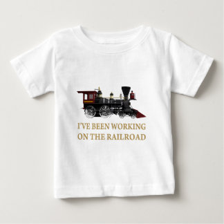 Ich habe an der Eisenbahn gearbeitet Baby T-shirt