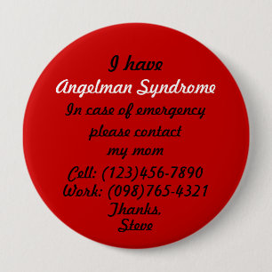 Ich habe Angelman Syndrom-Knopf Button