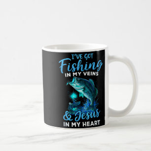 Ich habe Angeln in meinen Adern und Jesus in meine Kaffeetasse