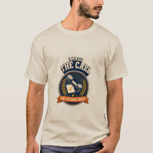 Ich habe angerufen Retro-Telefon-Angst-Sieg-Abzeic T-Shirt